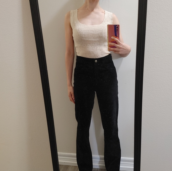 ABSOLU PARIS Vintage High Waisted Straight Leg Pants - Picture 2 of 10